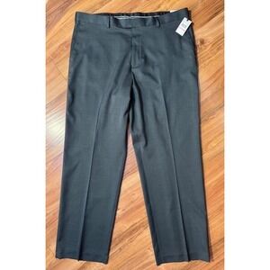 Perry Ellis Portfolio Men's 40x32 Black Classic Fit Travel Luxe Dress Pants NWT